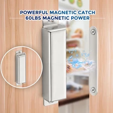 Cabinet Door Magnets, 90Lbs Strong Magnetic Door Catch, Heavy Duty Magnet Lat...