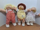 Lot of 3 Vintage Cabbage Patch Kids Dolls with Clothing PLEASE READ DESCRIPTION