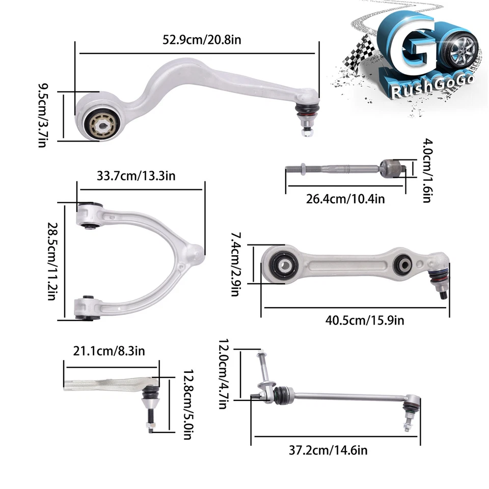 Kit de varilla estabilizadora de brazo de control delantero para Mercedes Benz GLC300 GLC63 AMG Foto 2 de 4