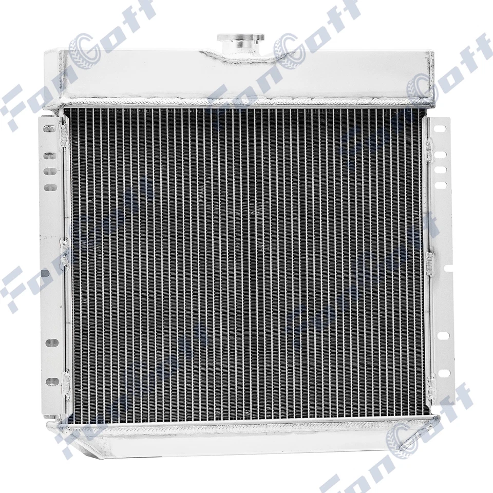 Ventilador de cubierta de radiador de aluminio de 4 filas para Ford Mustang 67-70 Ford Maverick 1970-73 Foto 3 de 4