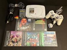 Sony PSOne Console SCPH-101 PS1 Bundle W/Controller  5 Games , Works Great 
