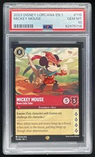 2023 Disney Lorcana TCG 115/204 Mickey Mouse - Brave Little Tailor PSA 10