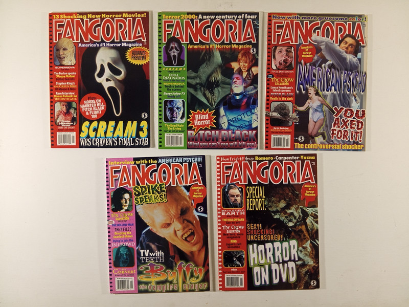 FANGORIA VINTAGE HORROR MAGAZINE LOT E 9 ISSUES