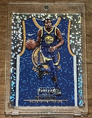 Kevin Durant RARE DAZZLE SPECKLE HOLO REFRACTOR JERSEY INVESTMENT CARD SSP MVP