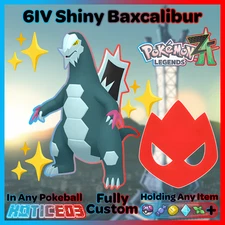 ✨ Shiny Alpha Baxcalibur 6IV + EVs ✨ Pokemon Legends ZA 🚀 Fast 🚀