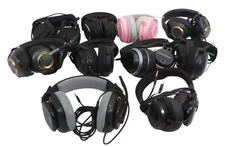 Lot of 10 Wired  Different Brands Headphones - Free Shipping.