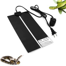 XIEHUZA Reptile Heating Mat with Temperature Adjustment, Waterproof Reptile H...