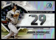 2023 Bowman Scouts’ Top 100 Jasson Dominguez #BTP-29 NY Yankees