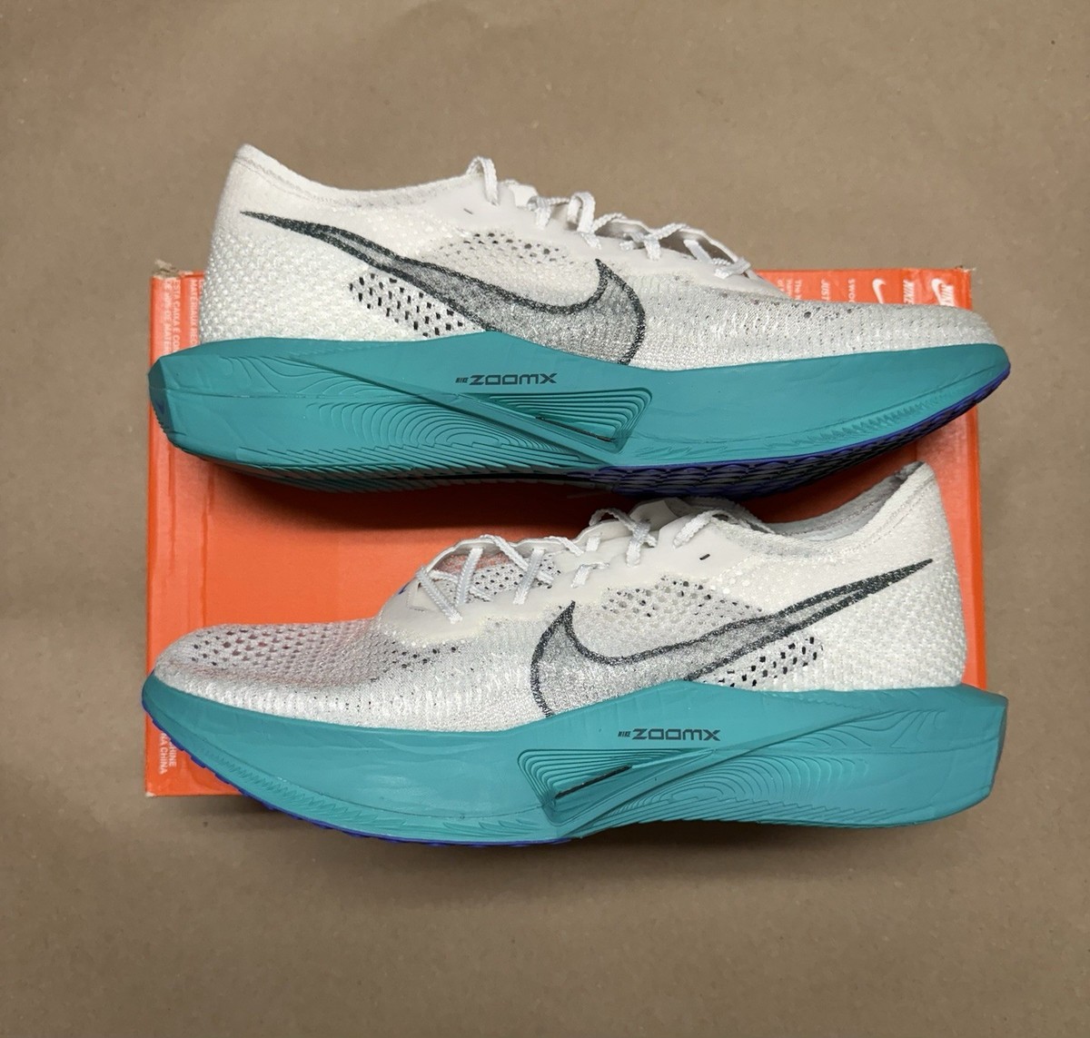 新品 ZOOMX VAPORFLY NEXT% 3 JADE 28cm Nike ZoomX Vaporfly Next% 3 Fast SZ 15 Running White Jade DV4129