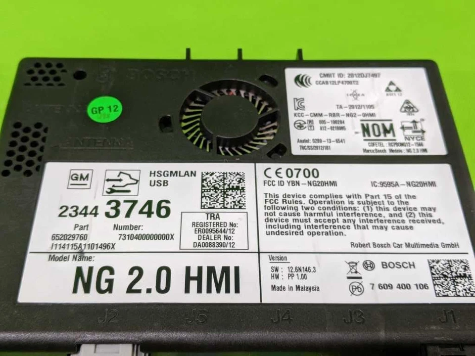 14 15 SILVERADO HMI MÓDULO DE INTERFAZ HOMBRE MÁQUINA FABRICANTE ORIGINAL 4369-28 Foto 4 de 4