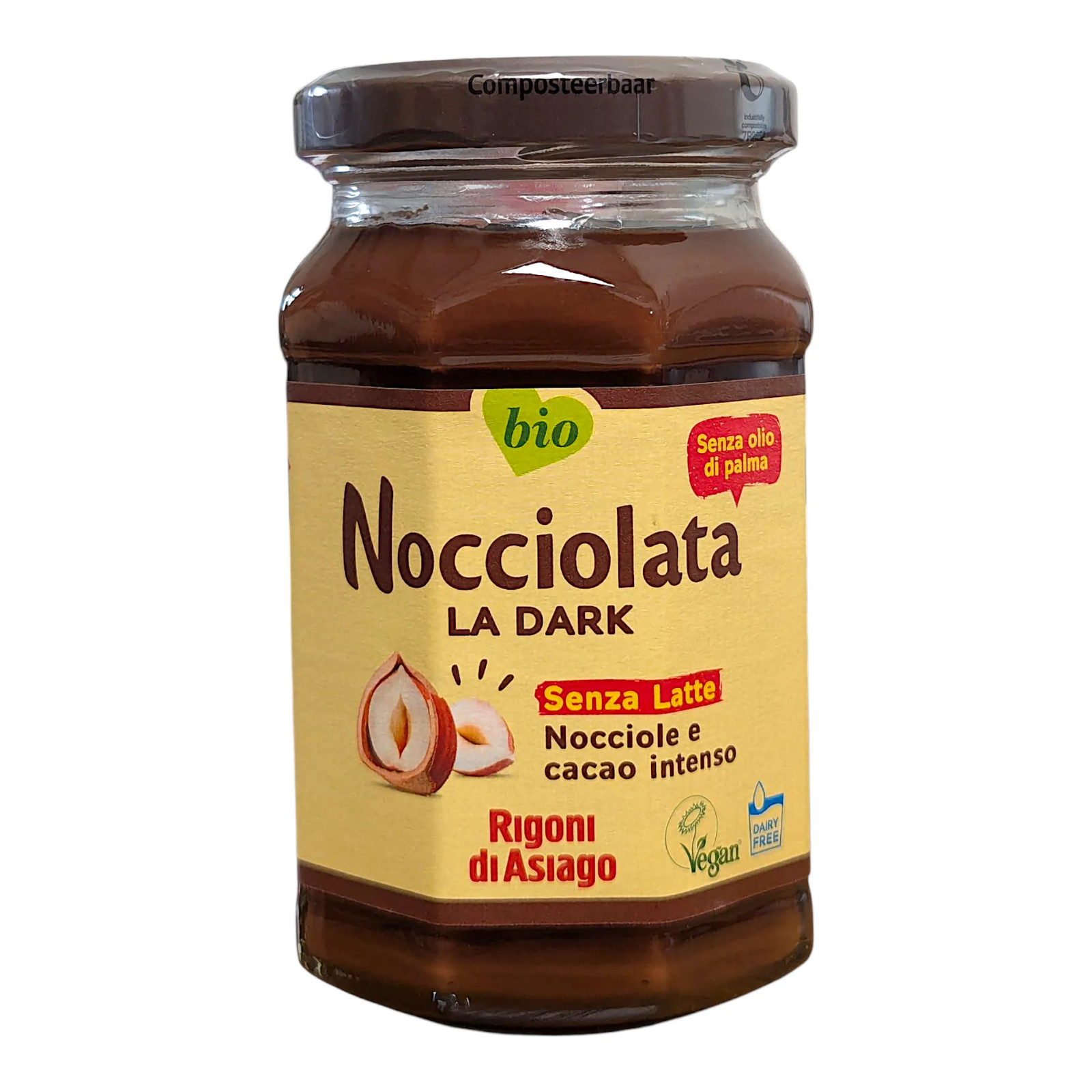 Rigoni di Asiago Bio Nocciolata Dairy Free 250g Organic Hazelnut & Cocoa Spread