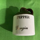 VTG Brown Tan Stoneware Moonshine Jugs Salt & Pepper Shakers Georgia PPP USA — photo 5