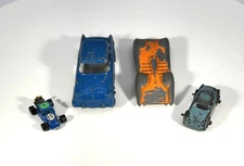 Lot of 4 - Vintage toy cars - 1953s Goodee Land Speed, 1950 Tootsietoy Ford, ...