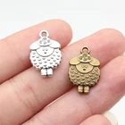 10pcs 20x13mm Antique Bronze Color Antique Silver Color Sheep Charms EF5201