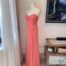 Terani Couture Coral Maxi Dress