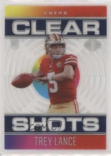 2021 Panini Illusions Clear Shots Sapphire Trey Lance #CS-18 0t2f
