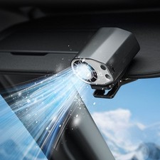 Joytutus Clip On Car Fan Cooling Cooler 360 Rotatable Fan For Car Suv Rv Black