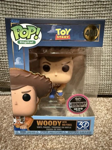 Funko Pop! Digital #400 Toy Story Woody With Red Pencil Legendary LE 1839