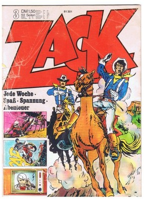 ZACK Nr. 3 / 1973 - akzeptabel - mit Zack 2000 Das Himmelsbrett