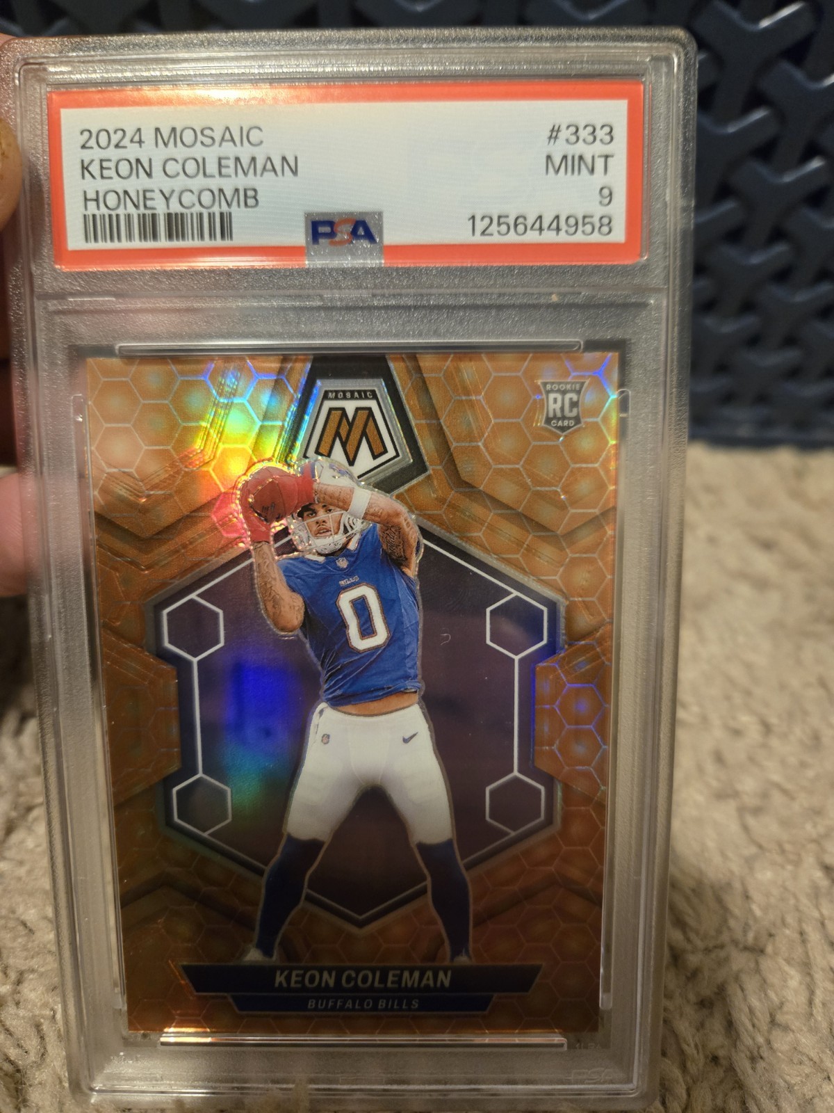 2024 Panini Mosaic - Rookies Keon Coleman #333 Honeycomb Prizm (RC)