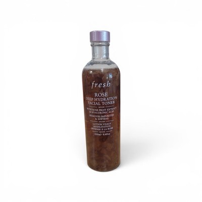 Fresh Rose Deep Hydration Facial Toner 8.4 fl oz Hyaluronic Acid Sealed NEW 