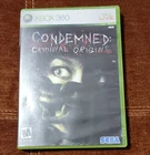 SEGA Condemned: Criminal Origins Xbox 360 Survival Horror M NTSC-U/C Manual