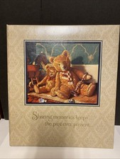 Hallmark Refillable  Expandable Bears Photo Album in Original Box 11"x13" Vtg.