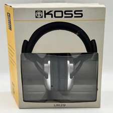 Koss Model UR 29 Full-Size Stereophones Headphones Volume Control Brand New! NOS