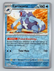 Carracosta 038/142 Reverse Holo Stellar Crown Pokemon
