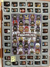 2025 TeenyMates NFL  Series 13: ALL 32 Figures, COMPLETE Puzzle, PLUS 3 RARES