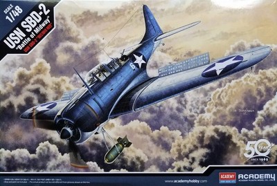 Academy 12335 1:48 Douglas SBD-2 Dauntless Battle of Midway (ex Accurate Miniatu