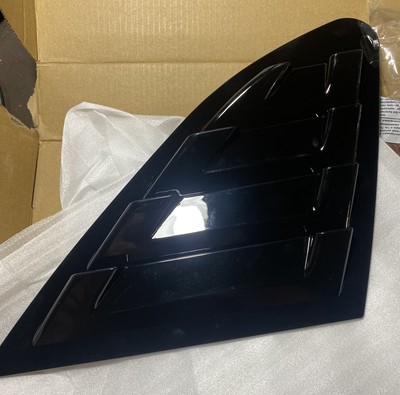 Black Racing Rear Side Window Scoop Air Vent/Louver For 2016-2024 Chevy Malibu