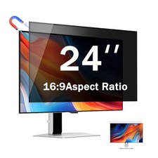 24 Inch Magnetic Computer Privacy Screen for 16:9 Widescreen Monitor, Removab...