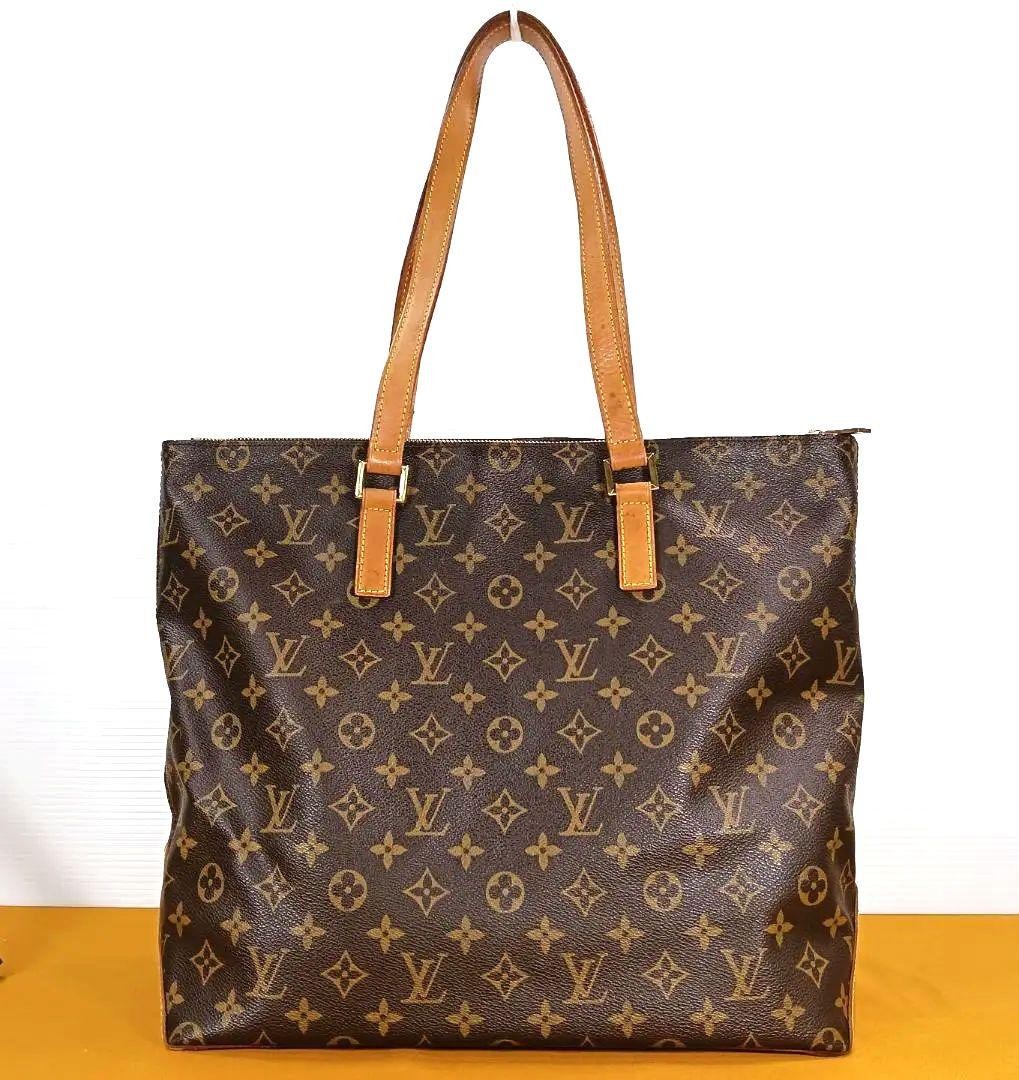LOUIS VUITTON Monogram Cabas Piano Tote Bag M51148 LV Auth A500