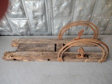 Antique Vintage Cast Iron Hardware  Hand Crank Timber Framing Beam Drill Parts 