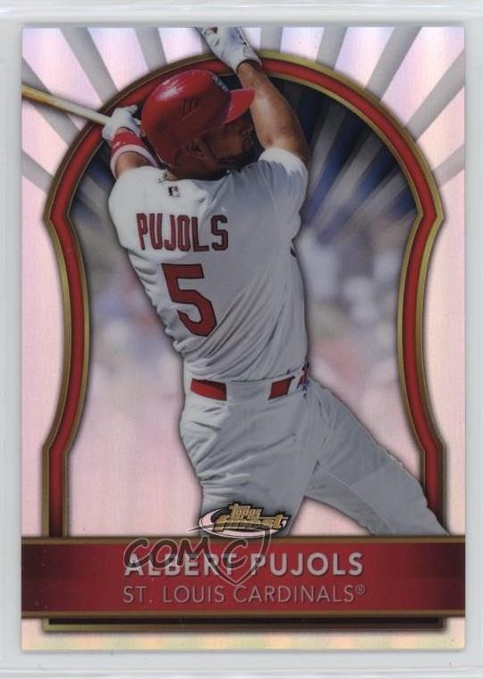 2011 Topps Finest Refractor 463/549 Albert Pujols #25 0ho9