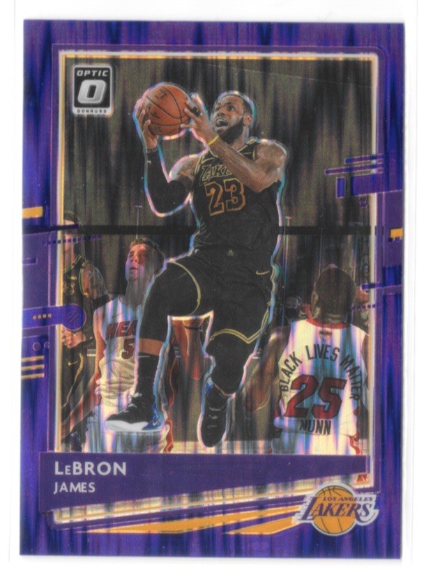 2020-21 Panini Donruss Optic - LeBron James #13 Purple Shock Prizm