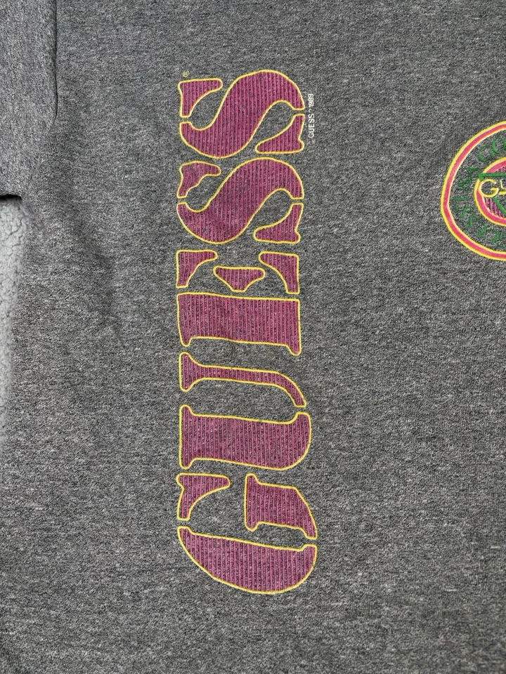 Sudadera Vintage Guess Cuello Redondo Talla Única Gris Pullover Georges Marciano Años 80 Foto 4 de 4
