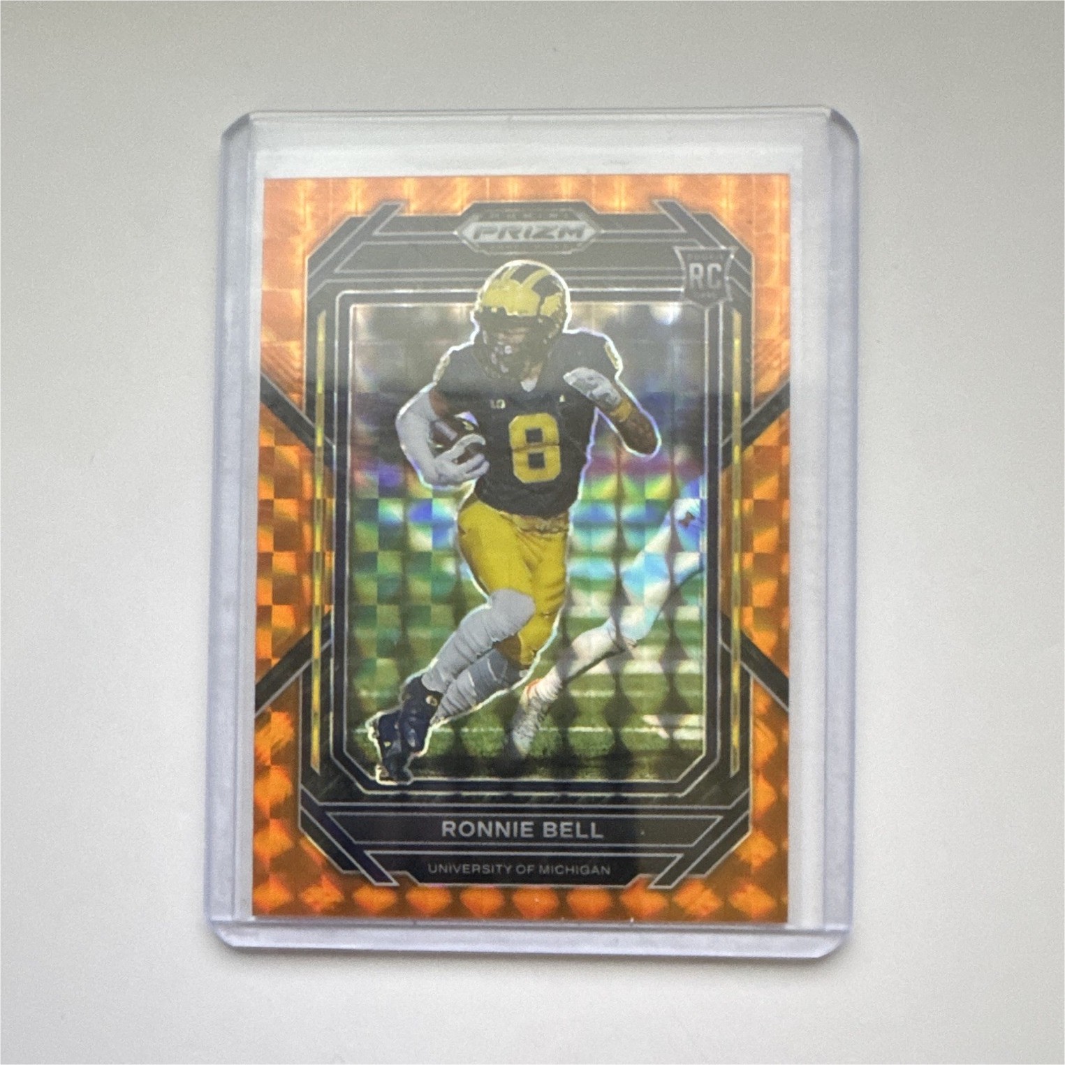 Ronnie Bell Panini Prizm Draft Picks #199 Orange Finite