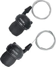 1 Pair Bicycle Twist Grip Gear Shifters 3X7 Speed Revoshift Lever MTB Mountain..