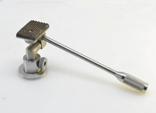 Vintage Solid Stainless Steel Tripod Head 3/8" Mount, Stunning Mid-Century Look