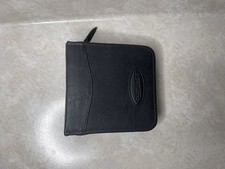 Vintage Case Logic 32CD DVD Holder Black Faux Leather Travel Case