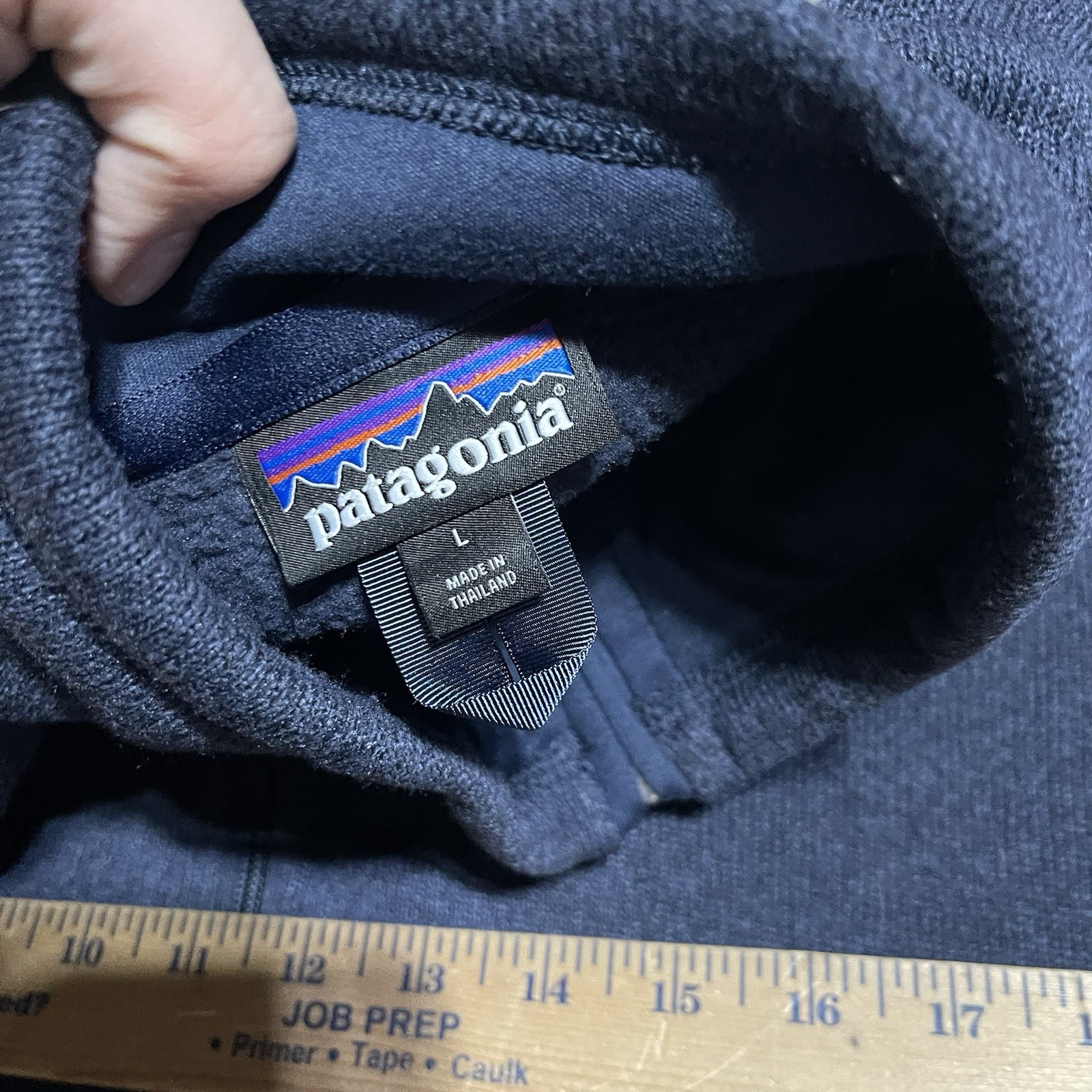 Patagonia Jacket Mens Large Full Zip Fleece Lined Company Logo Embroidered thumbnail 6