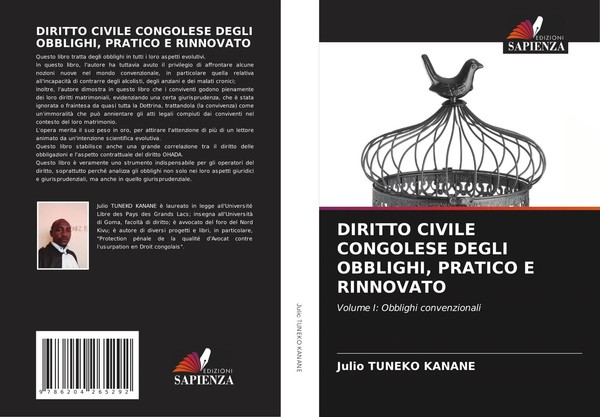 Diritto Civile Congolese Degli Obblighi, Pratico E Rinnovato Julio Tuneko Kanane-image