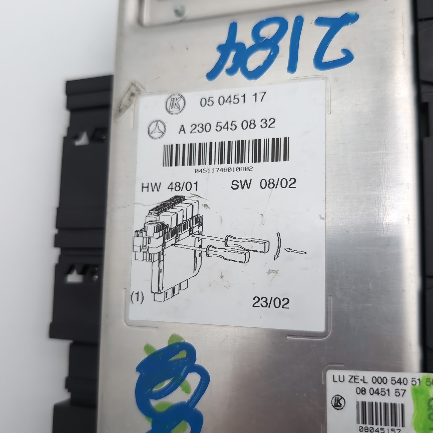 2003 - 2012 Mercedes R230 SL500 SL55 AMG Front Left SAM Fuse Box Module OEM
