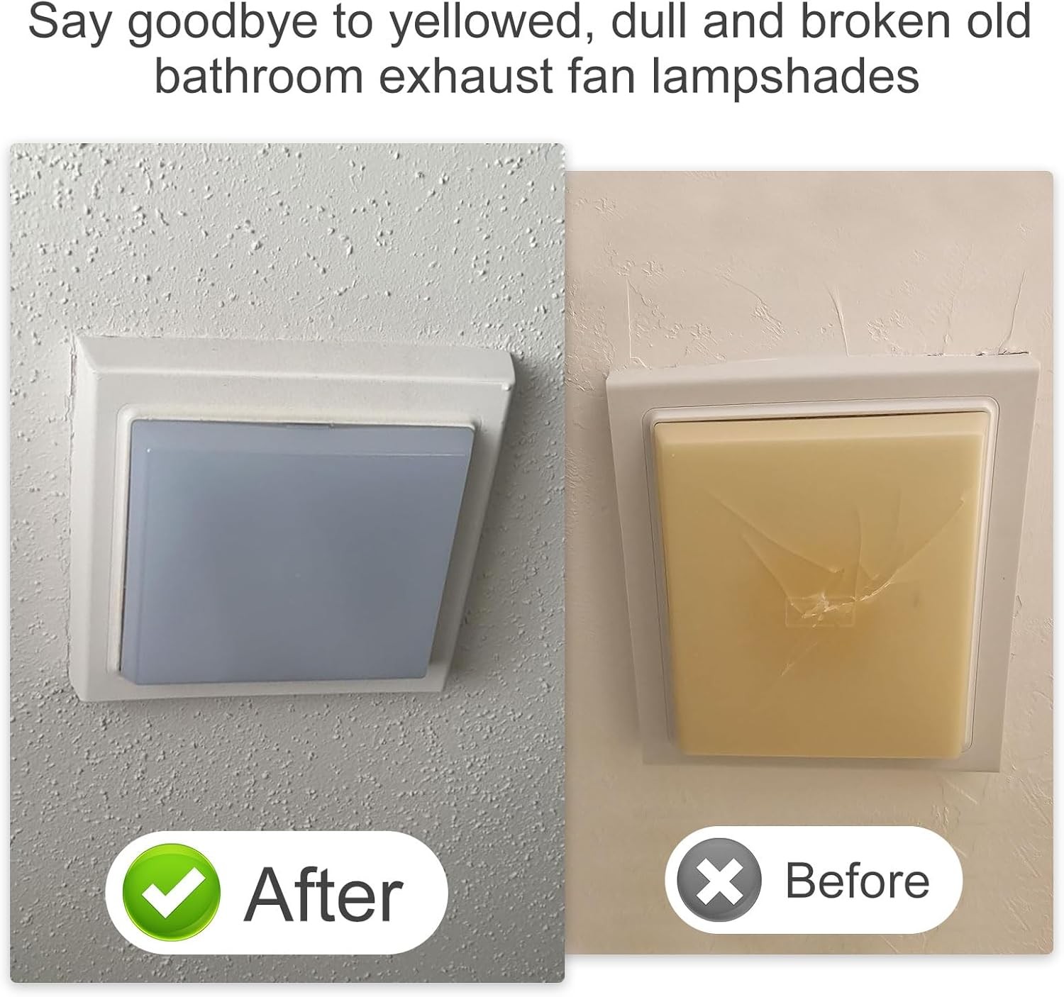 AP5609551 Bathroom Fan Light Cover Fits For Broan Nutone Bathroom Vent Fan Light