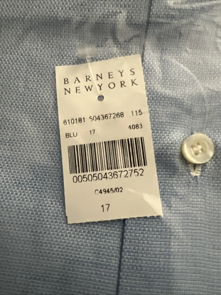 Nueva Camisa de Vestir Isaia Napoli Puño Barril Cuello Cortado Lino Manga Larga 17 Foto 4 de 4