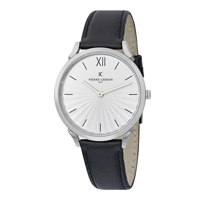 Pierre Cardin Pigalle Plissée Schwarz Unisex Armbanduhr CPI.2000 - Bild 1 von 4