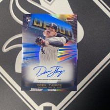 2025 Topps Finest Debut Auto Drew Thorpe #DAV-DT Rookie RC /99