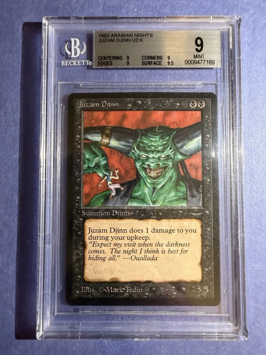 大判カード　Juzam Djinn MTG オーバーサイズ My first Jumbo-Card!🔥 Juzam Djinn artwork by FZ AlteredArt, live